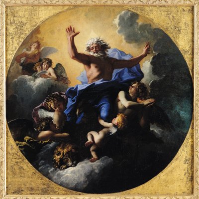 God the Father Carried by Angels by Charles de la Fosse